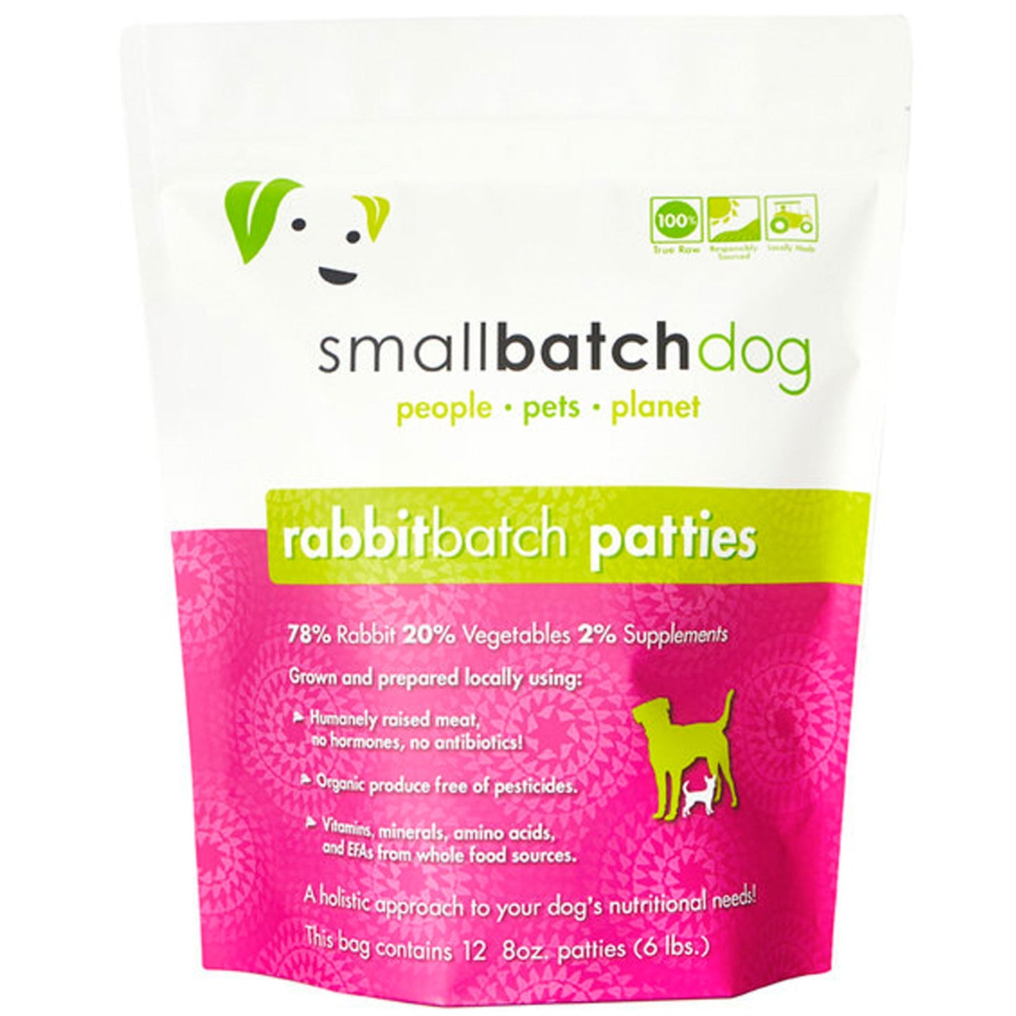 SmallBatch Raw Dog Rabbit 6 lbs