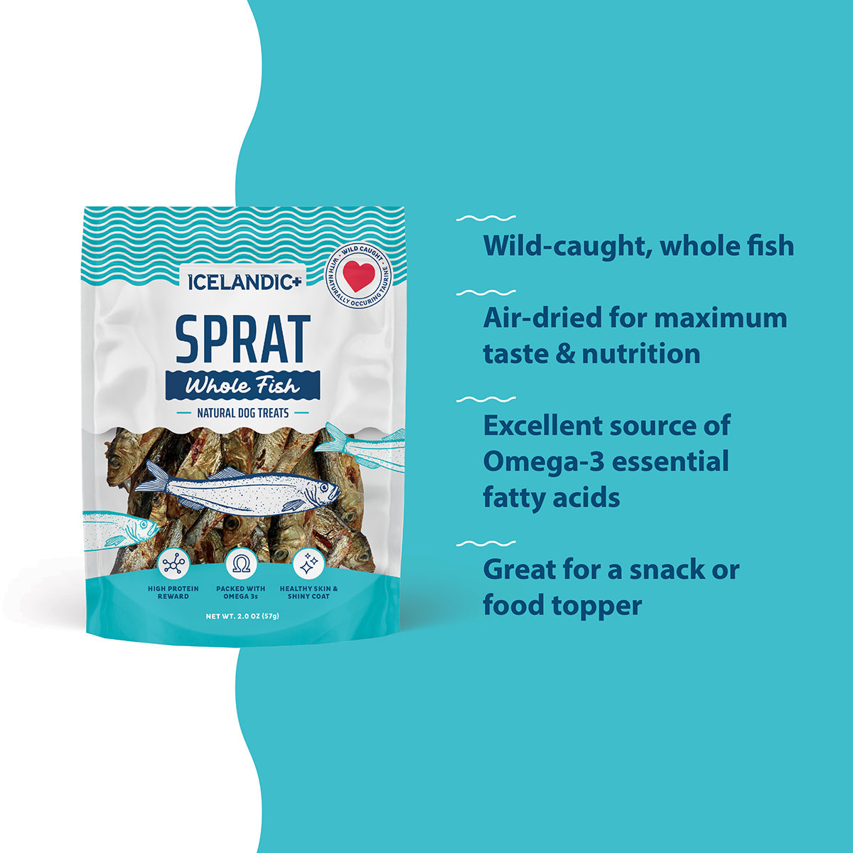 Sprat Whole Fish Dog Treats