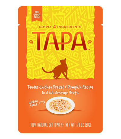 TAPA by RAWZ® Chicken Breast and Pumpkin Recipe in Wholesome Broth 1.76-oz, Wet Cat Food Topper