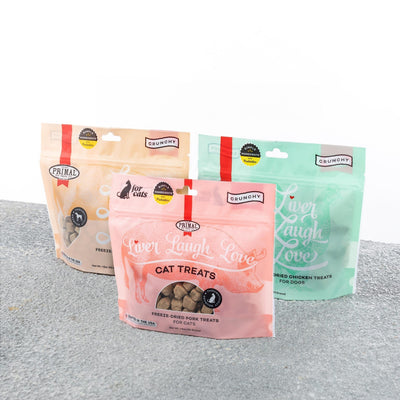 Primal Liver Laugh Love Freeze-Dried Liver Treats for Cats & Dogs