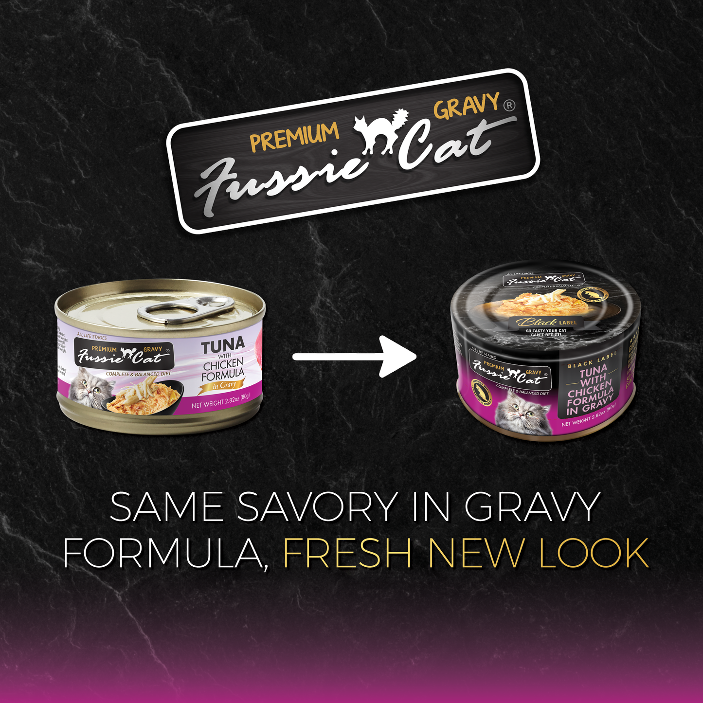 Fussie Cat Tuna With Chicken Formula in Gravy 2.82-oz, Wet Cat Food, Case Of 24