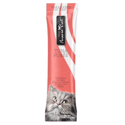 Fussie Cat Tuna Purée 0.5-oz, 4-Pack, Cat Treat