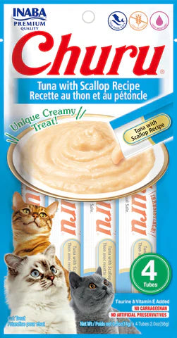 Inaba Churu Tuna With Scallop Recipe 2-oz, Cat Treat