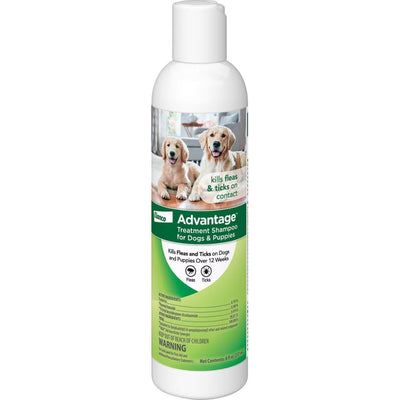 Elanco Advantage Flea & Tick Treatment, Dog Shampoo, 8-oz Bottle