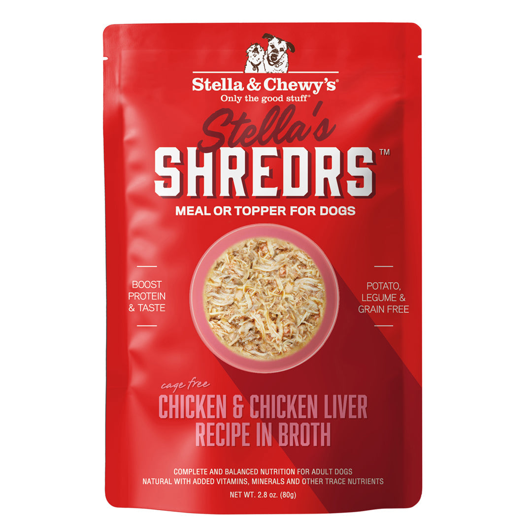 Stella's Shredrs Chicken & Chicken Liver Recipe in Broth