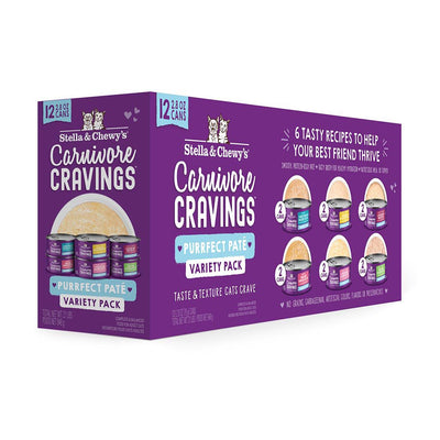 Carnivore Cravings Purrfect Pate 2.8 oz Canned Variety Pack