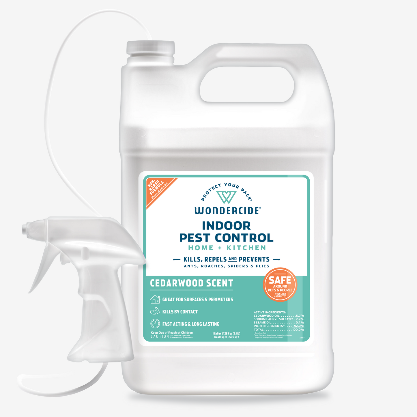 Wondercide Cedarwood Indoor Pest Control for Home + Kitchen with Natural Essential Oils