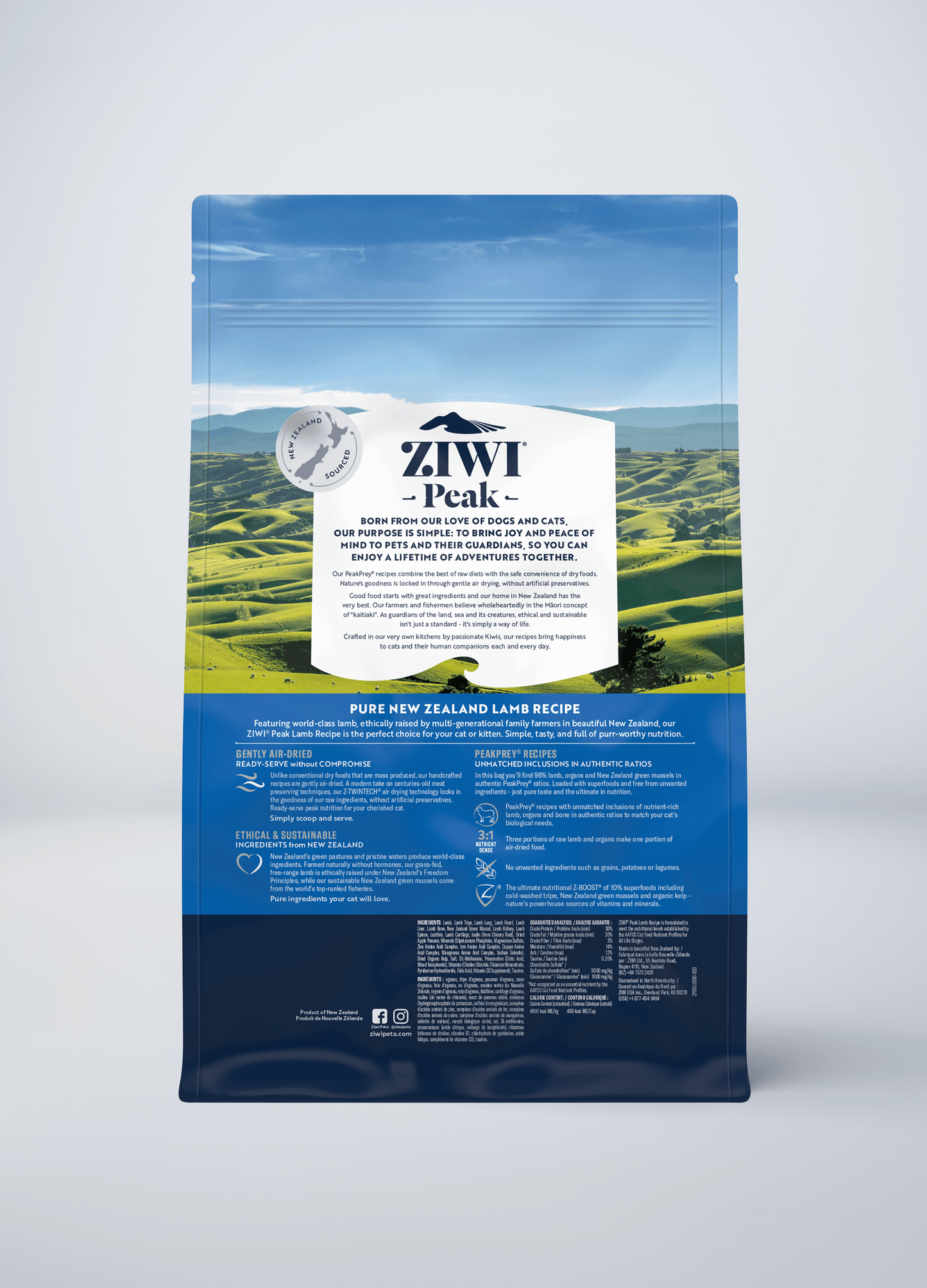 Ziwi Original Air-dried Lamb Recipe for cats