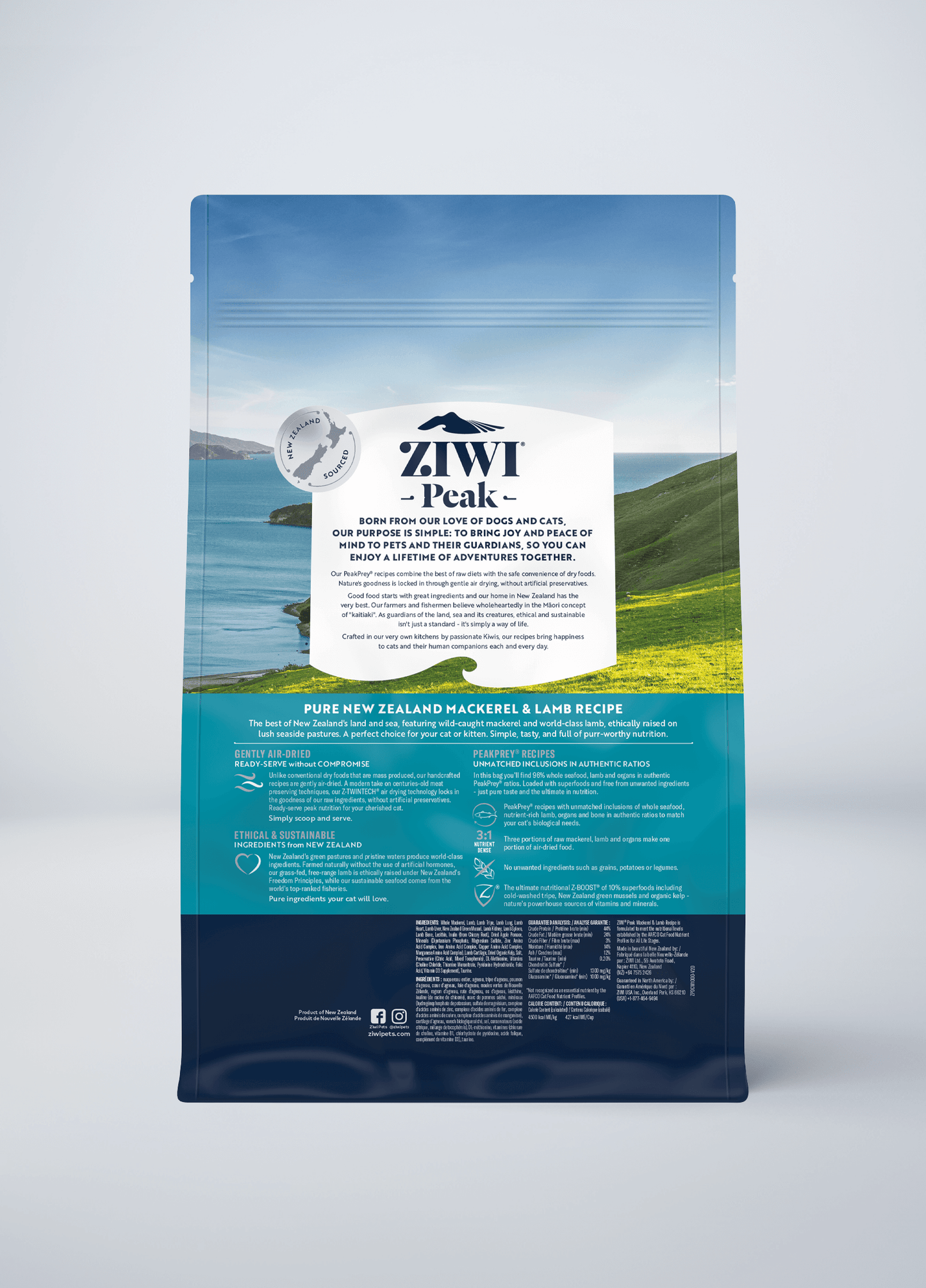 Ziwi Original Air-dried Mackerel & Lamb Recipe for cats