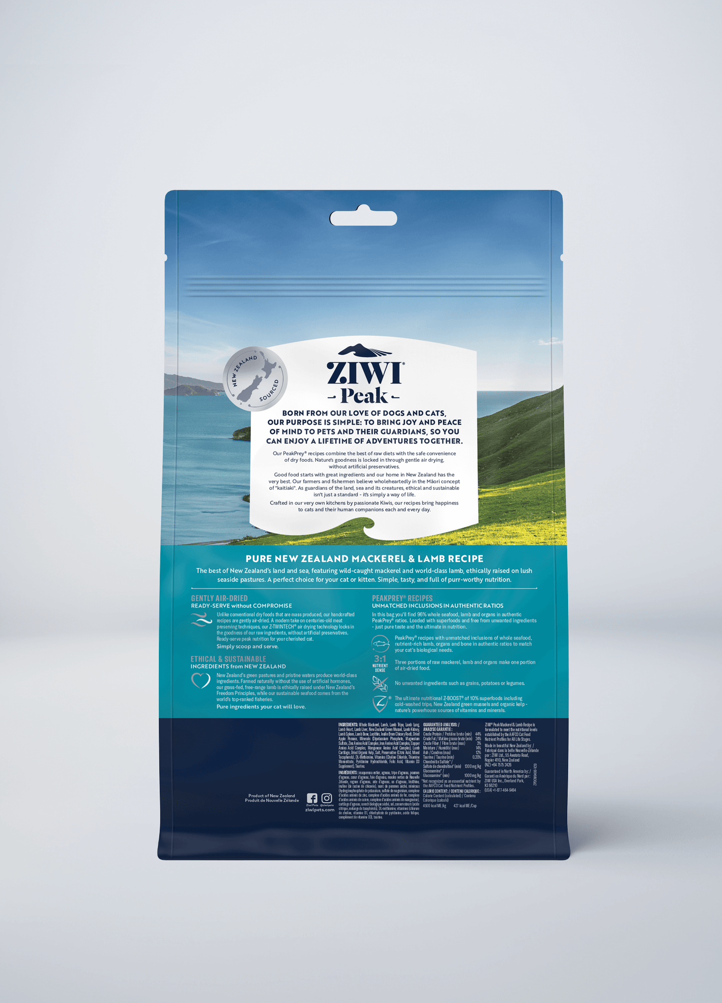 Ziwi Original Air-dried Mackerel & Lamb Recipe for cats