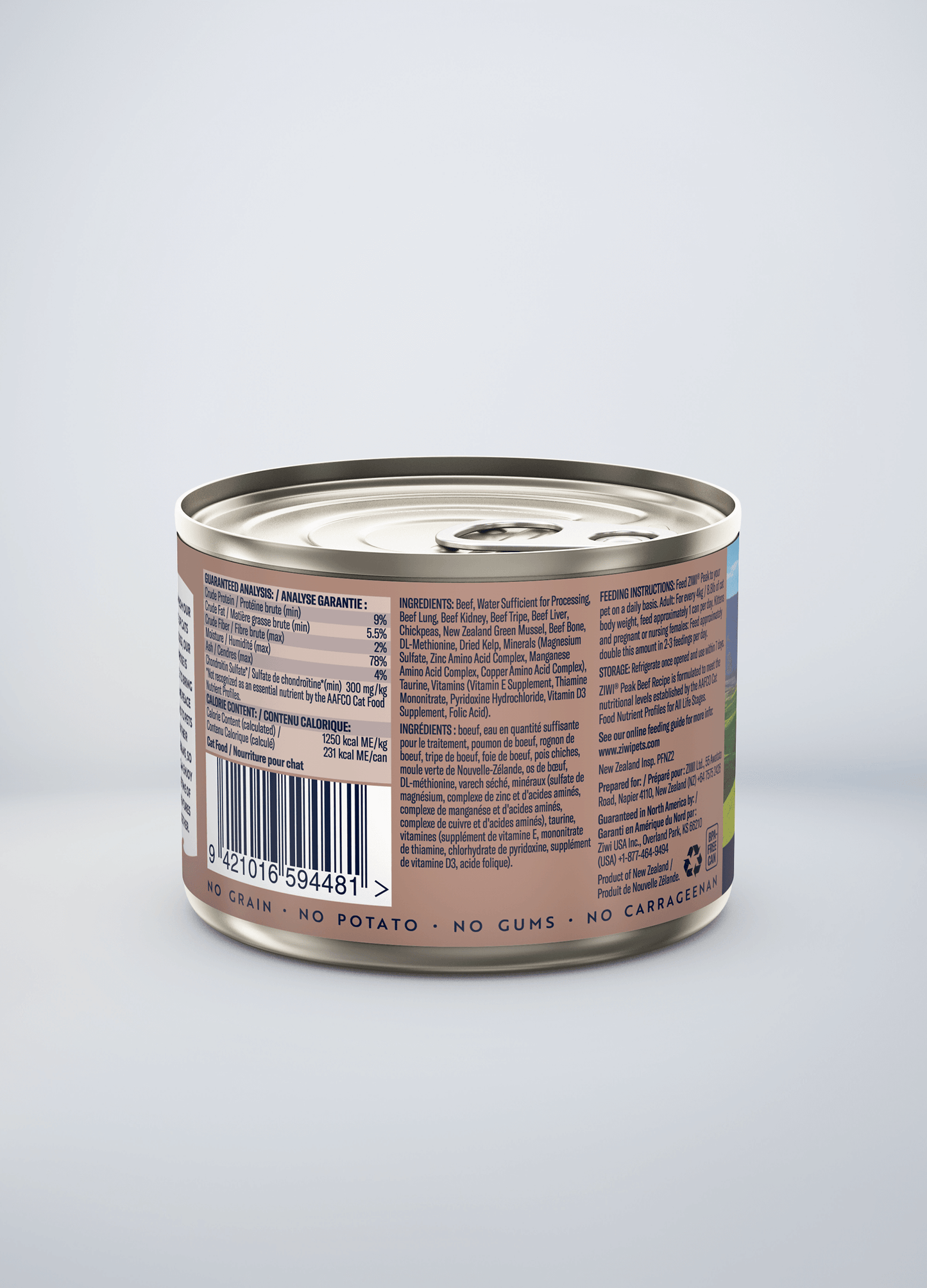 Ziwi Original Canned Wet Beef Recipe for cats