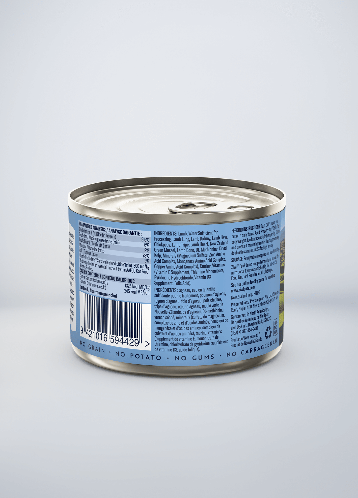 Ziwi Original Canned Wet Lamb Recipe for cats