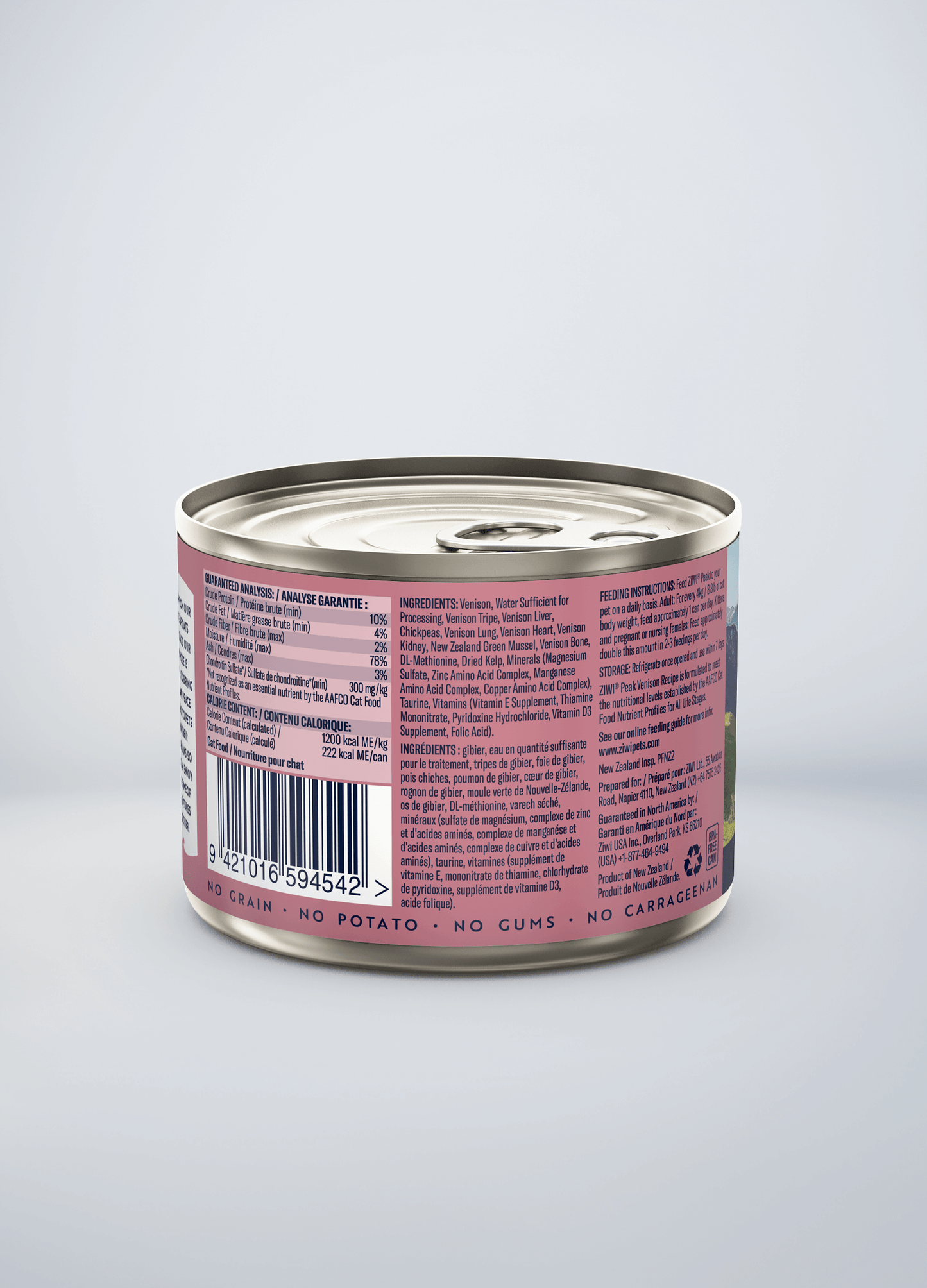 Ziwi Original Canned Wet Venison Recipe for cats