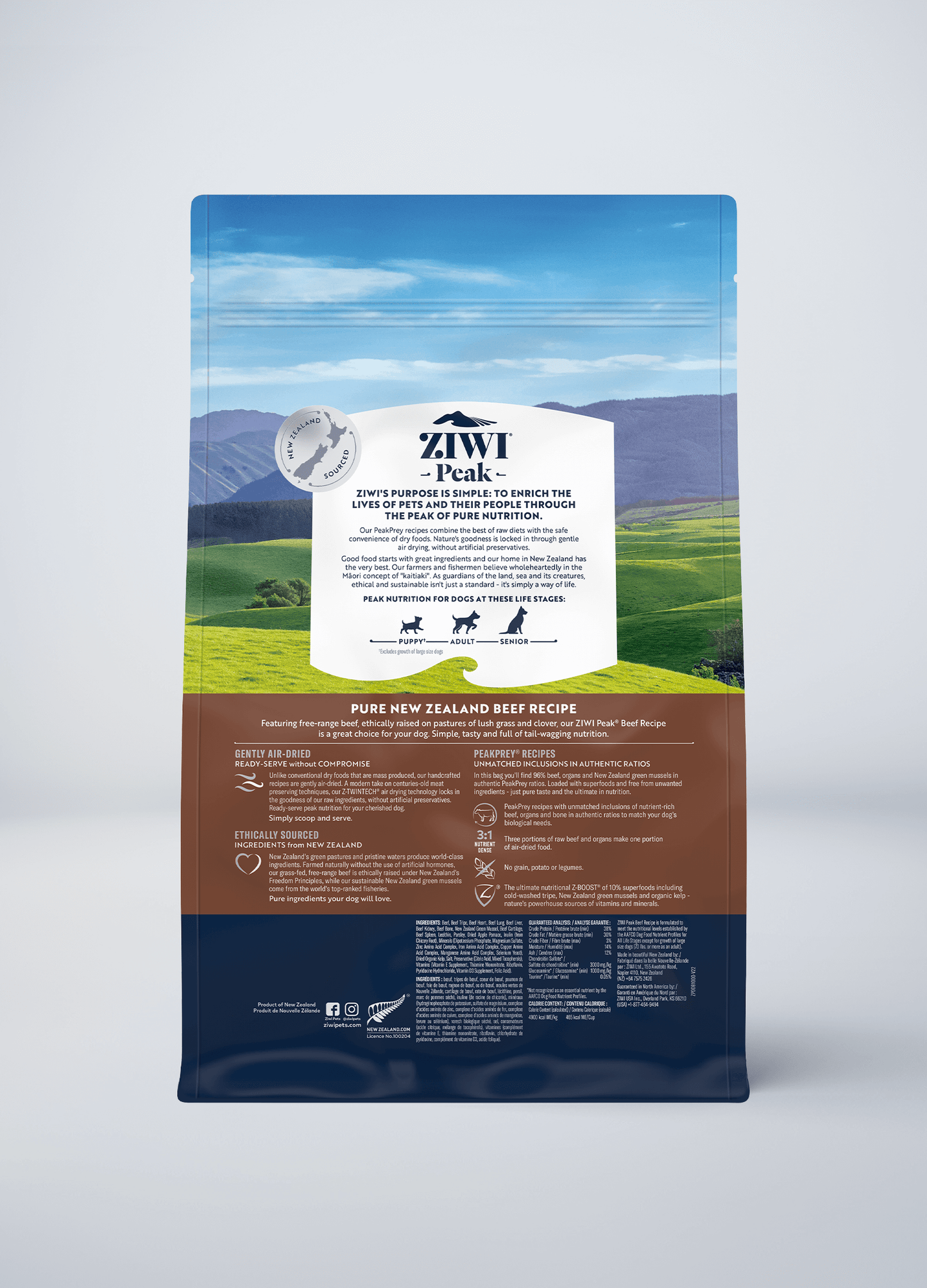 Ziwi Original Air-dried Beef recipe for dogs