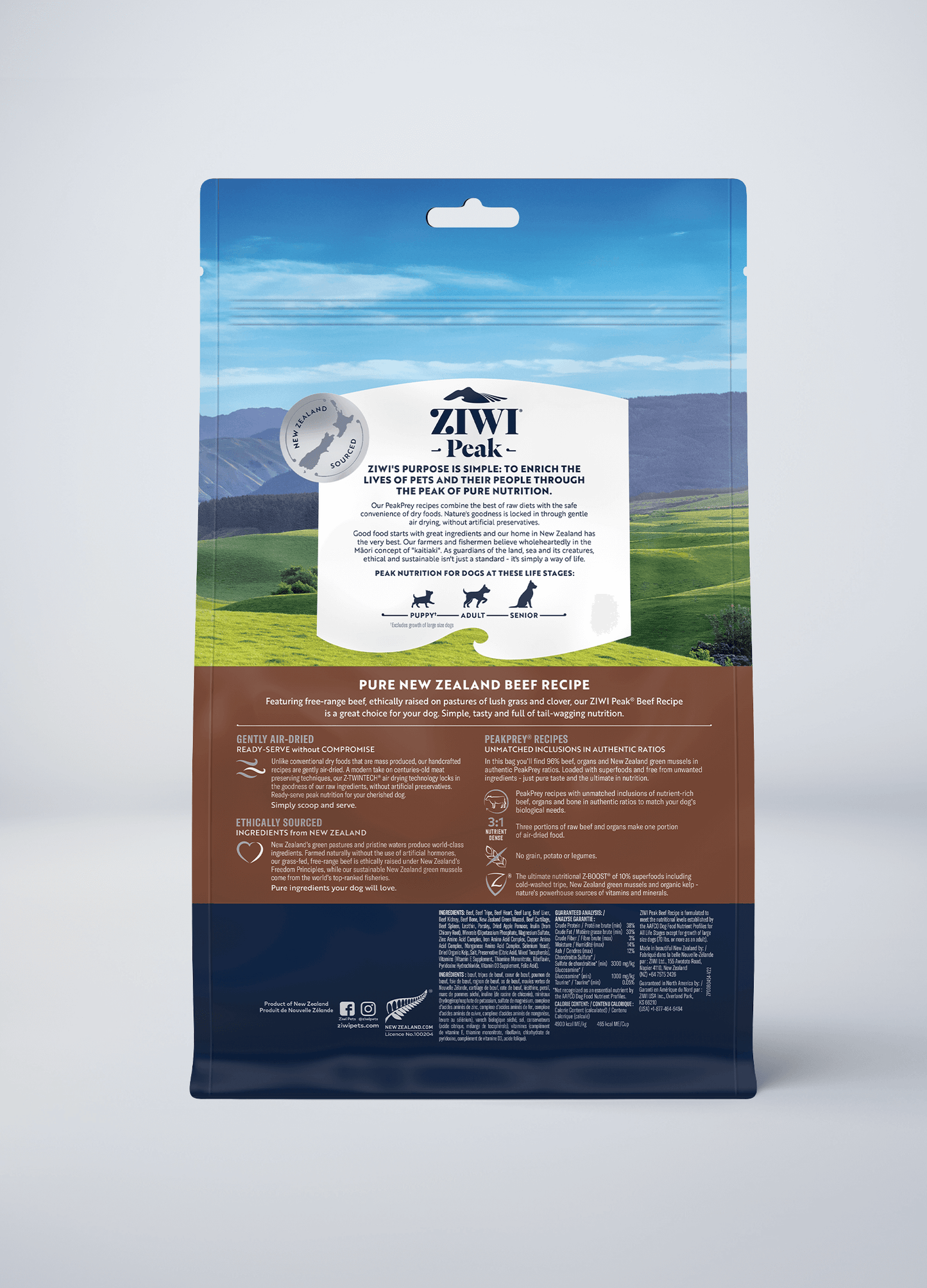 Ziwi Original Air-dried Beef recipe for dogs