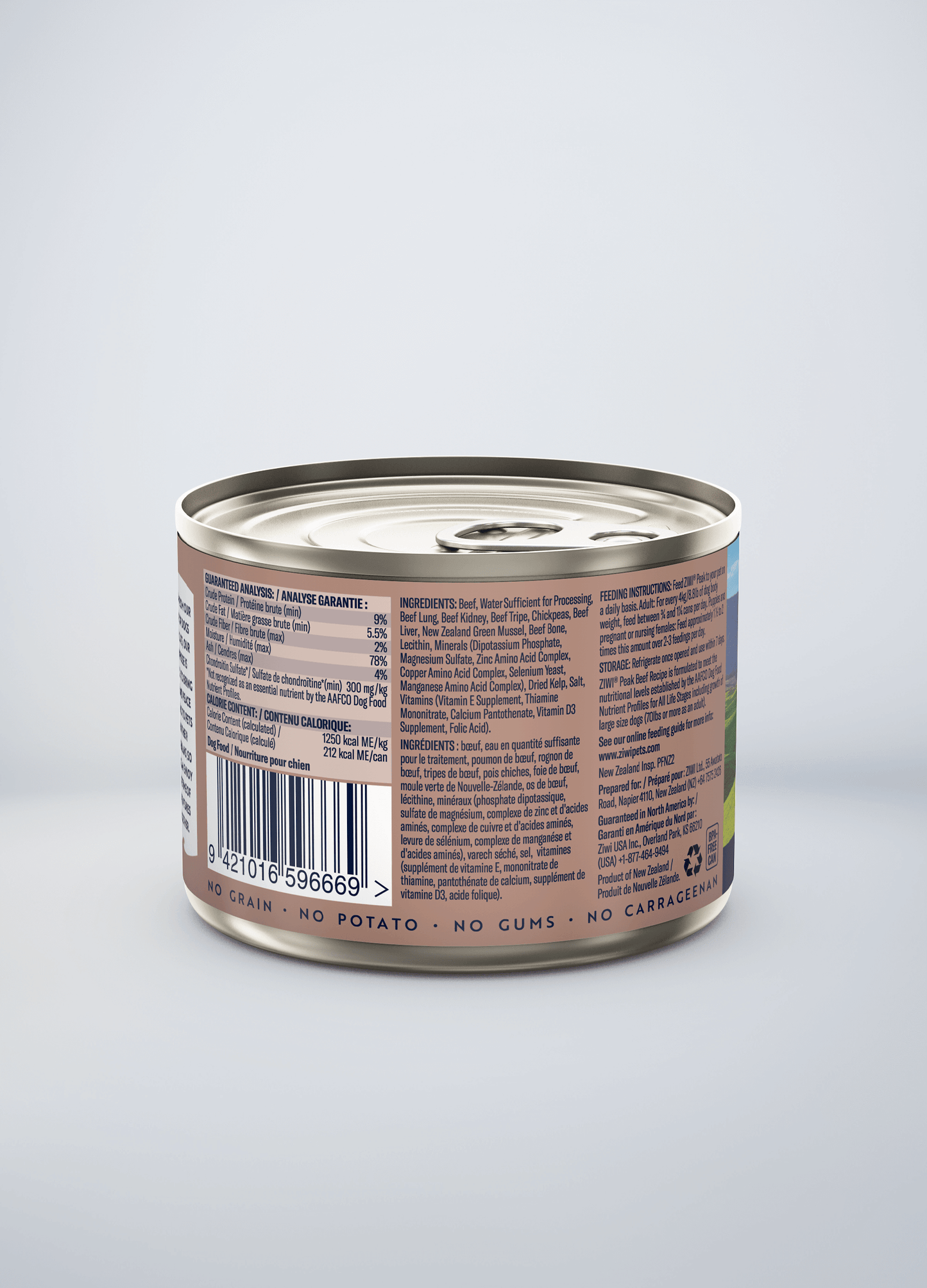 Ziwi Original Canned Wet Beef Recipe for dogs
