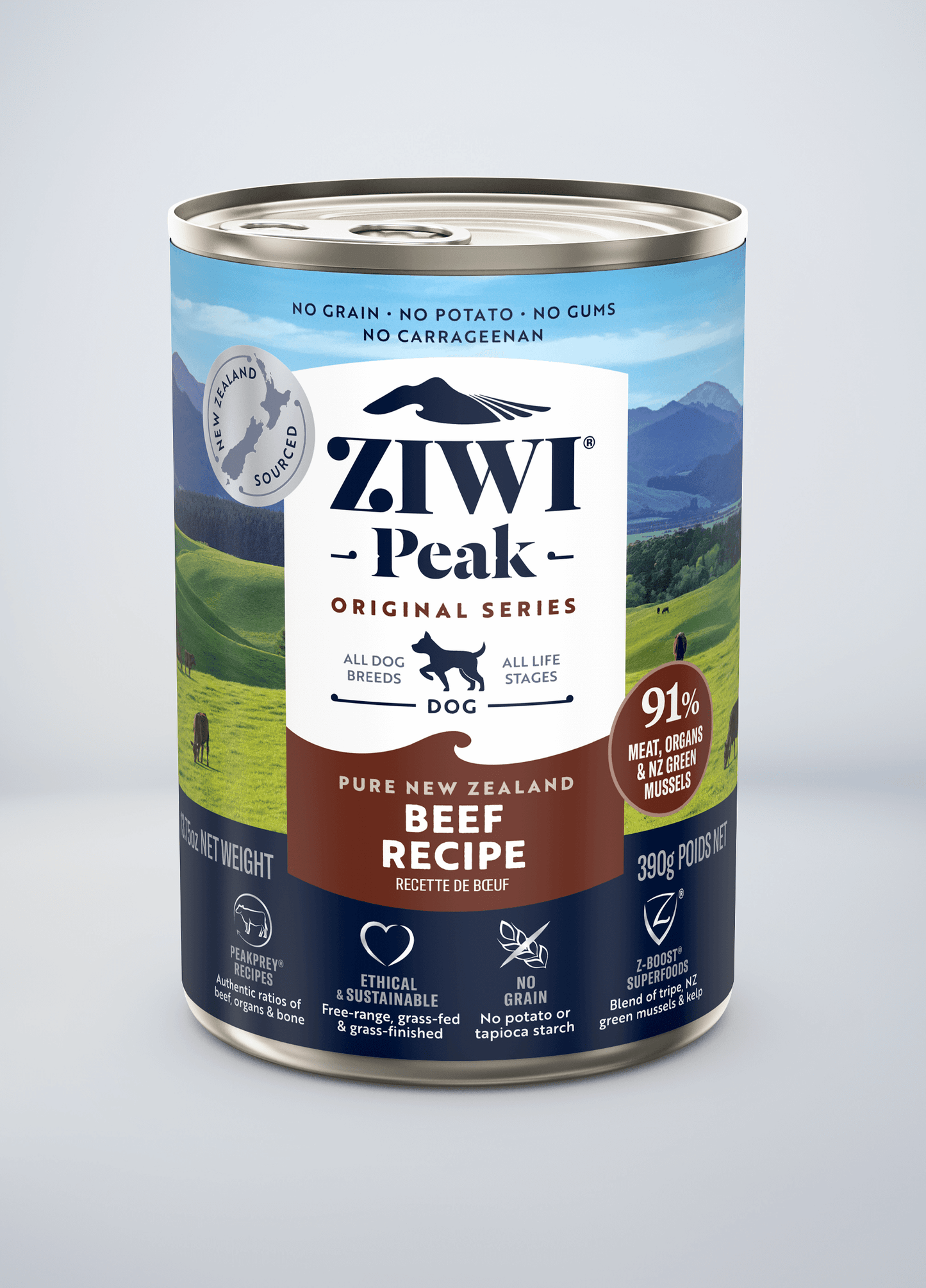 Ziwi Original Canned Wet Beef Recipe for dogs