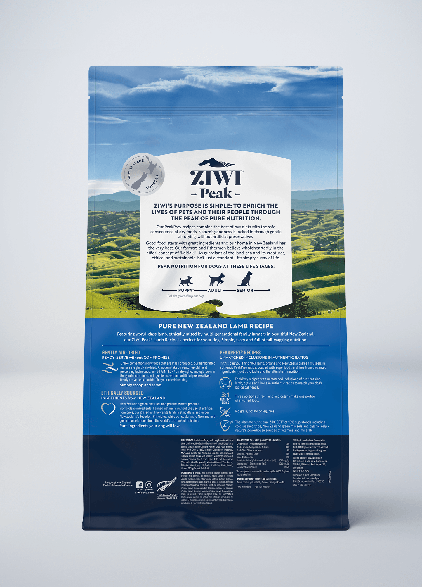Ziwi Original Air-dried Lamb Recipe for dogs