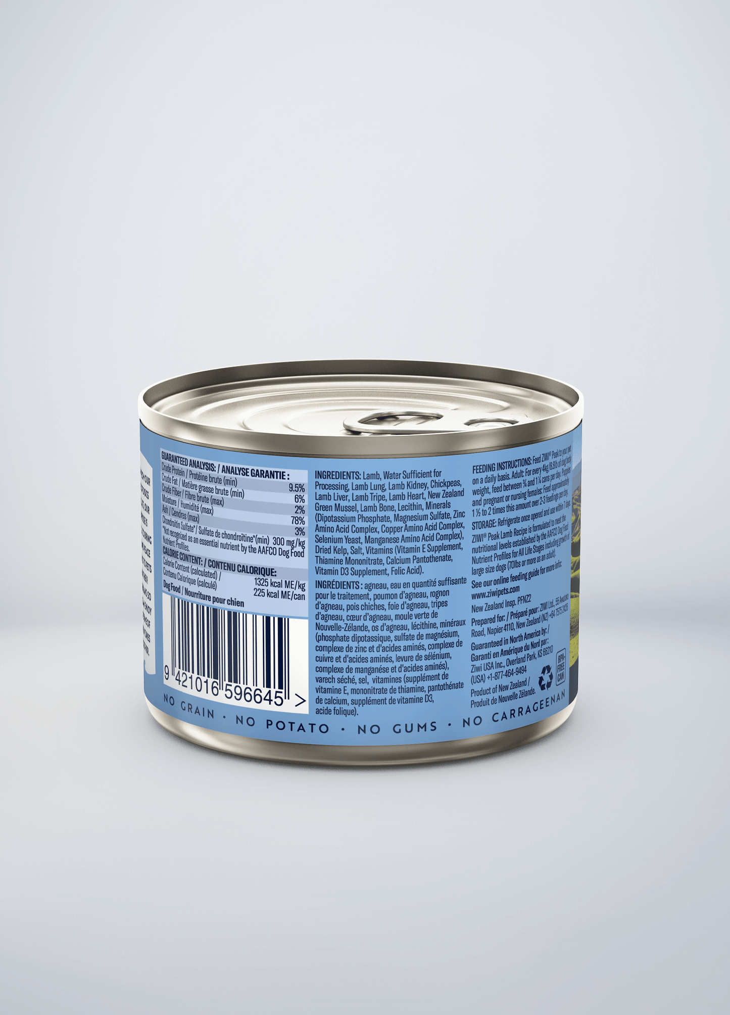 Ziwi Original Canned Wet Lamb Recipe for dogs