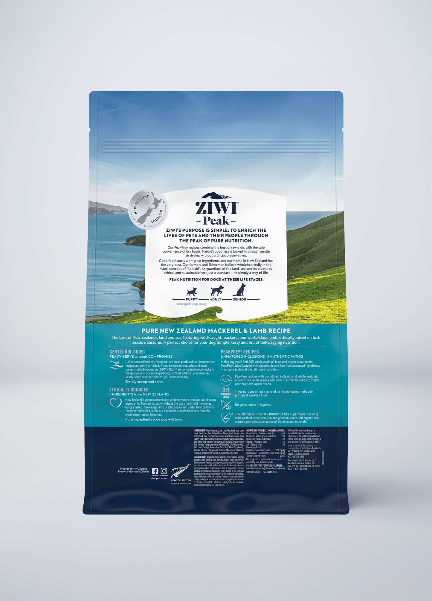 Ziwi Original Air-dried Mackerel & Lamb Recipe for dogs