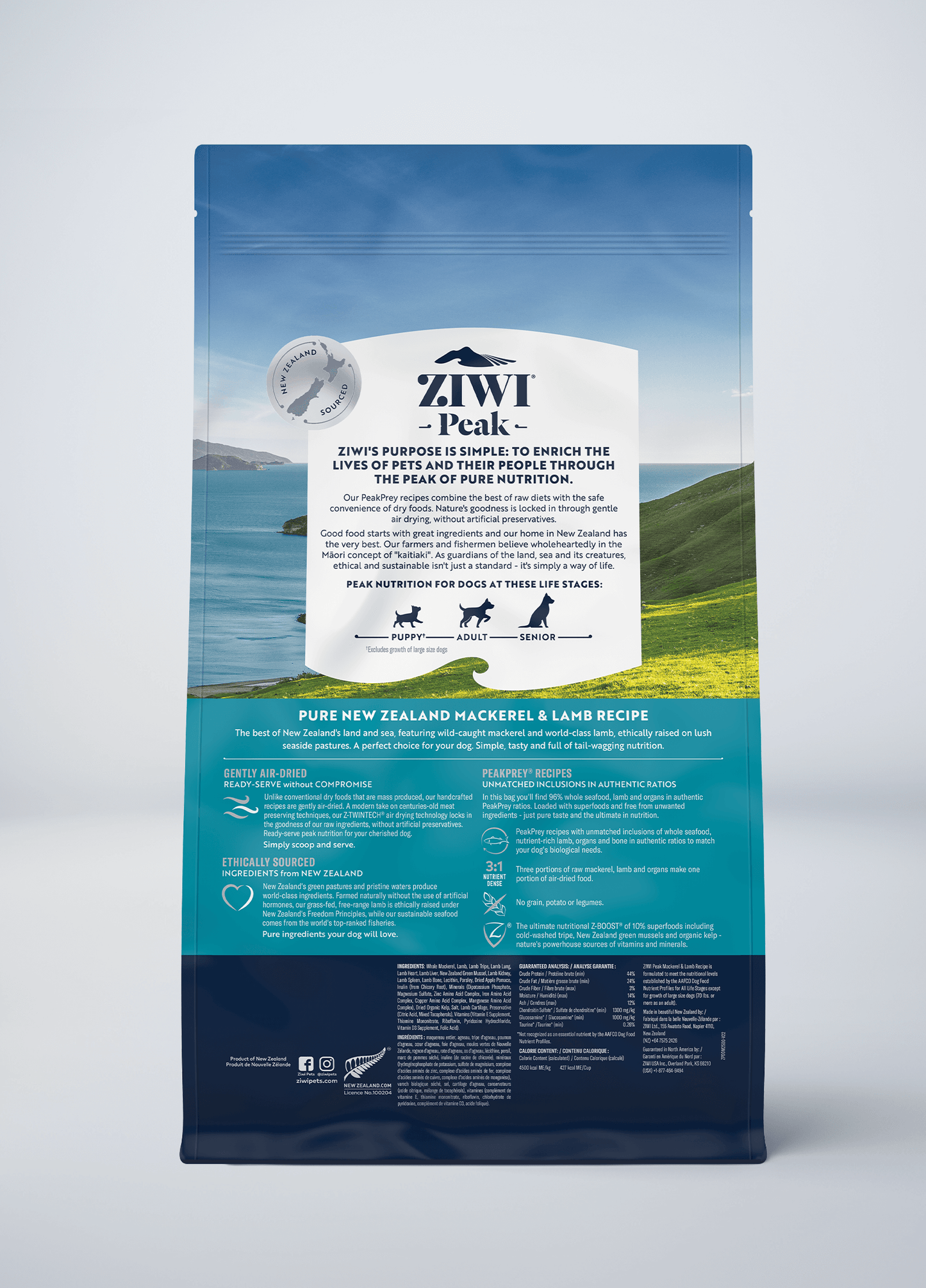 Ziwi Original Air-dried Mackerel & Lamb Recipe for dogs