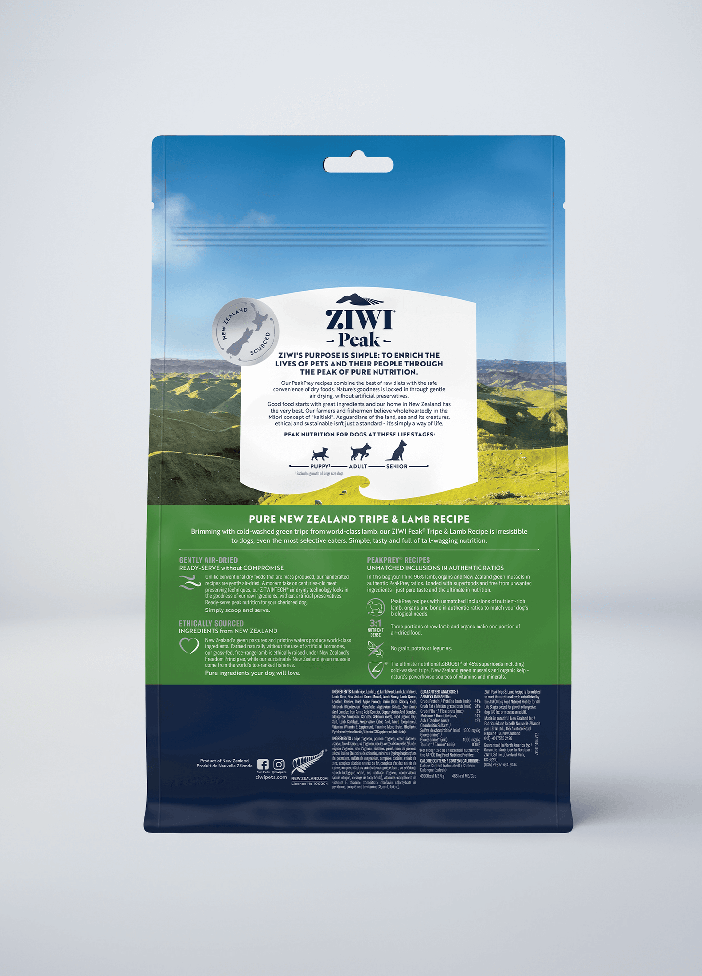 Ziwi Original Air-dried Tripe & Lamb Recipe for dogs