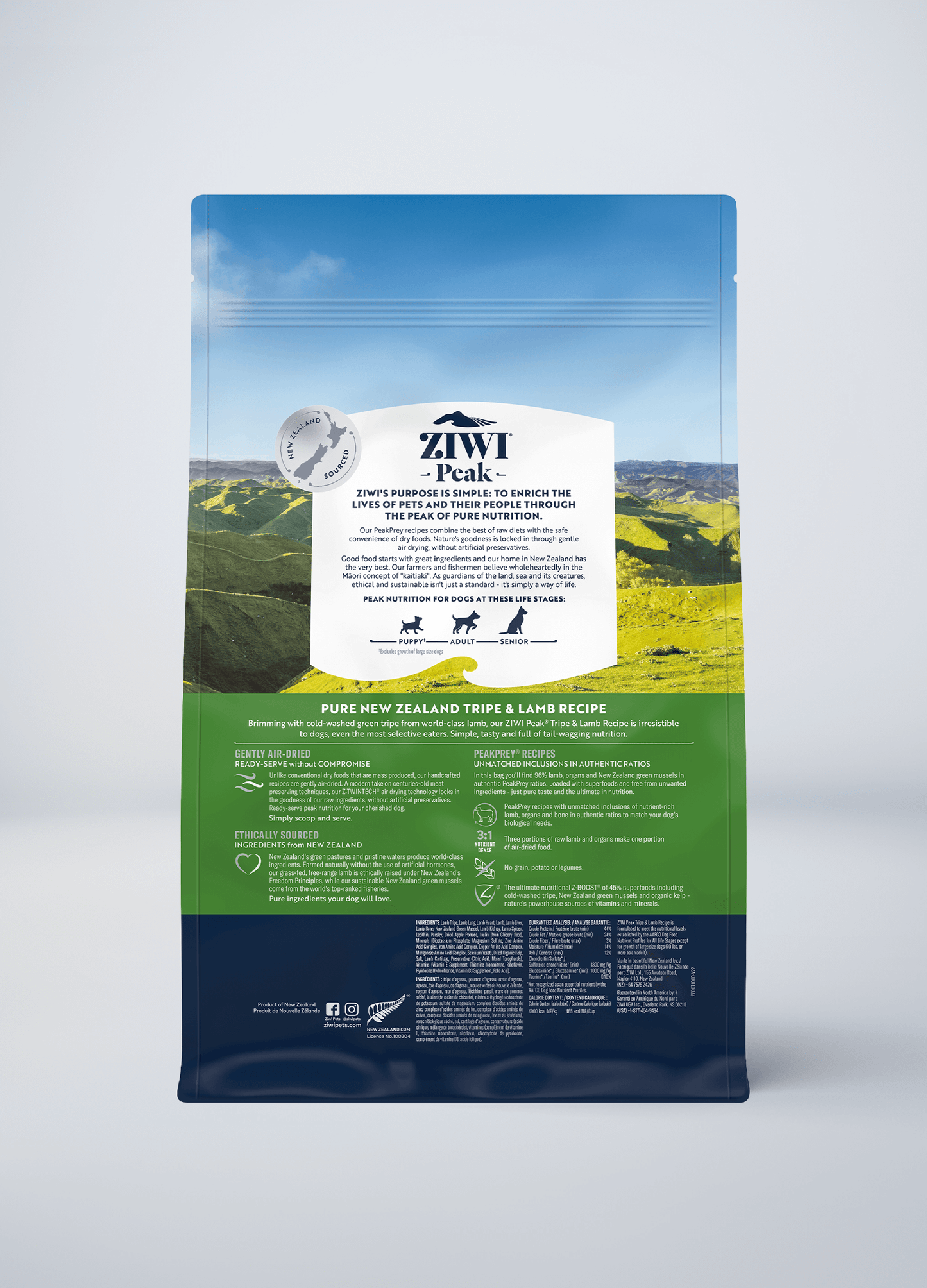 Ziwi Original Air-dried Tripe & Lamb Recipe for dogs