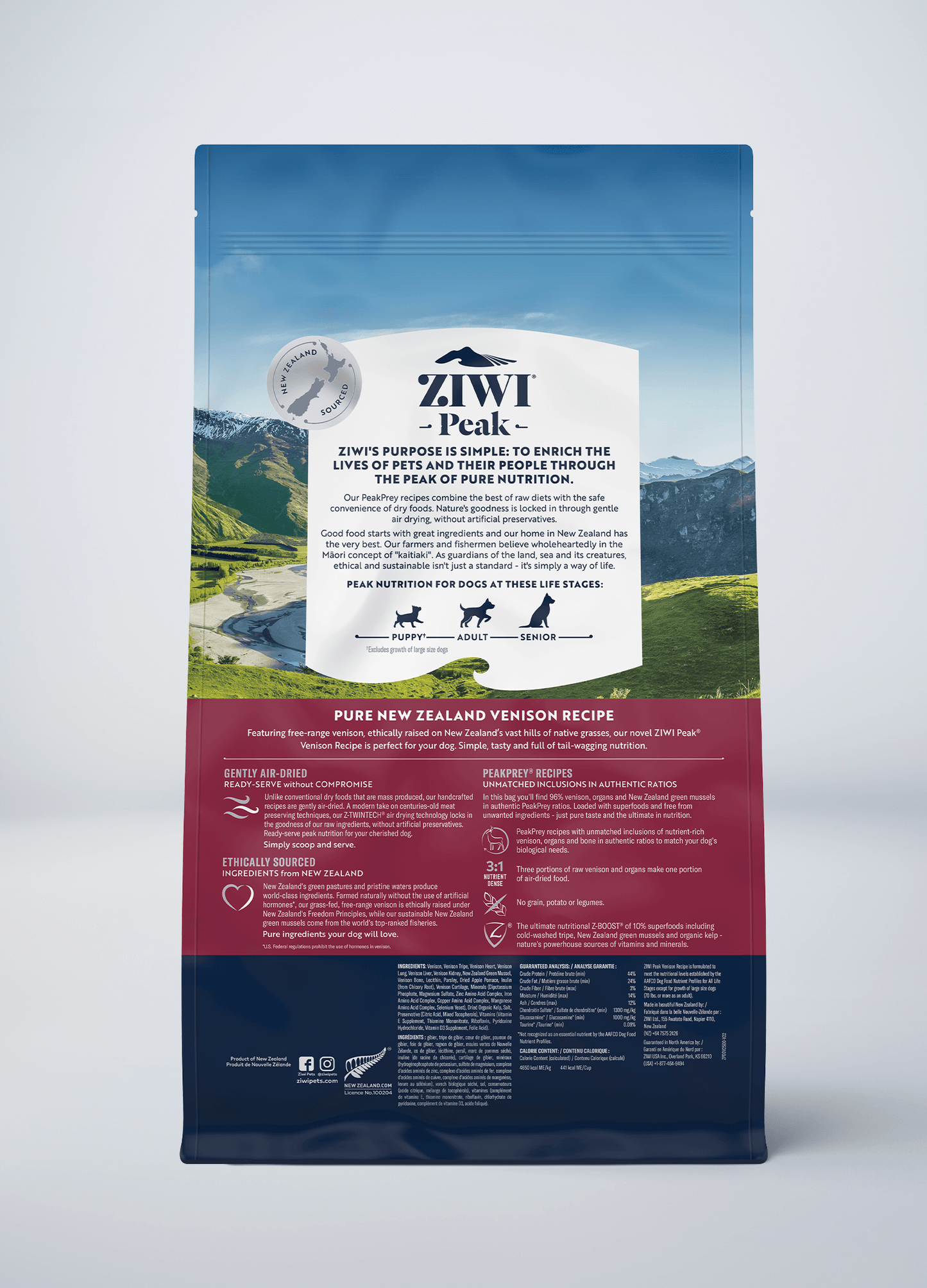 Ziwi Original Air-dried Venison Recipe for dogs