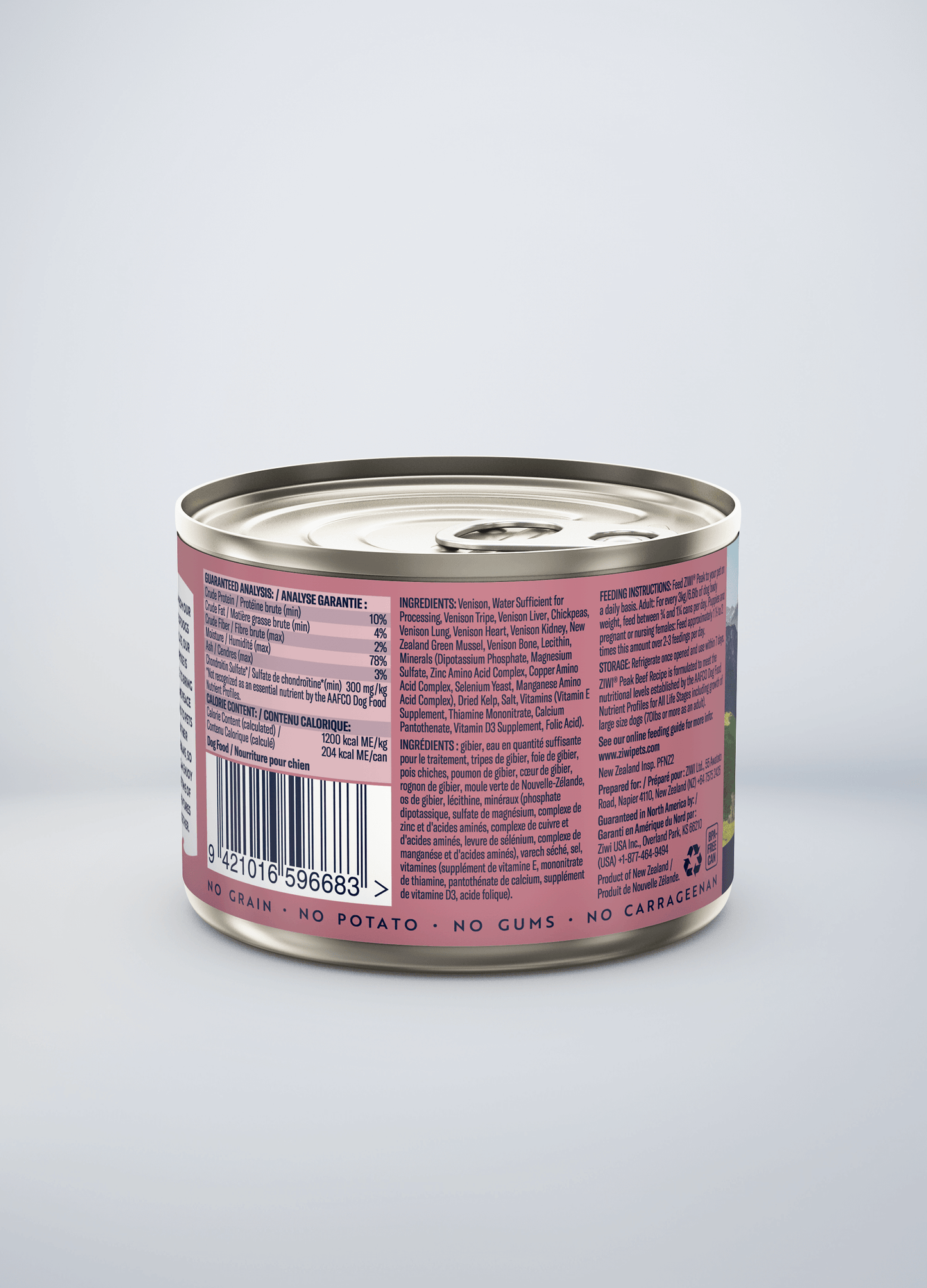 Ziwi Original Canned Wet Venison Recipe for dogs