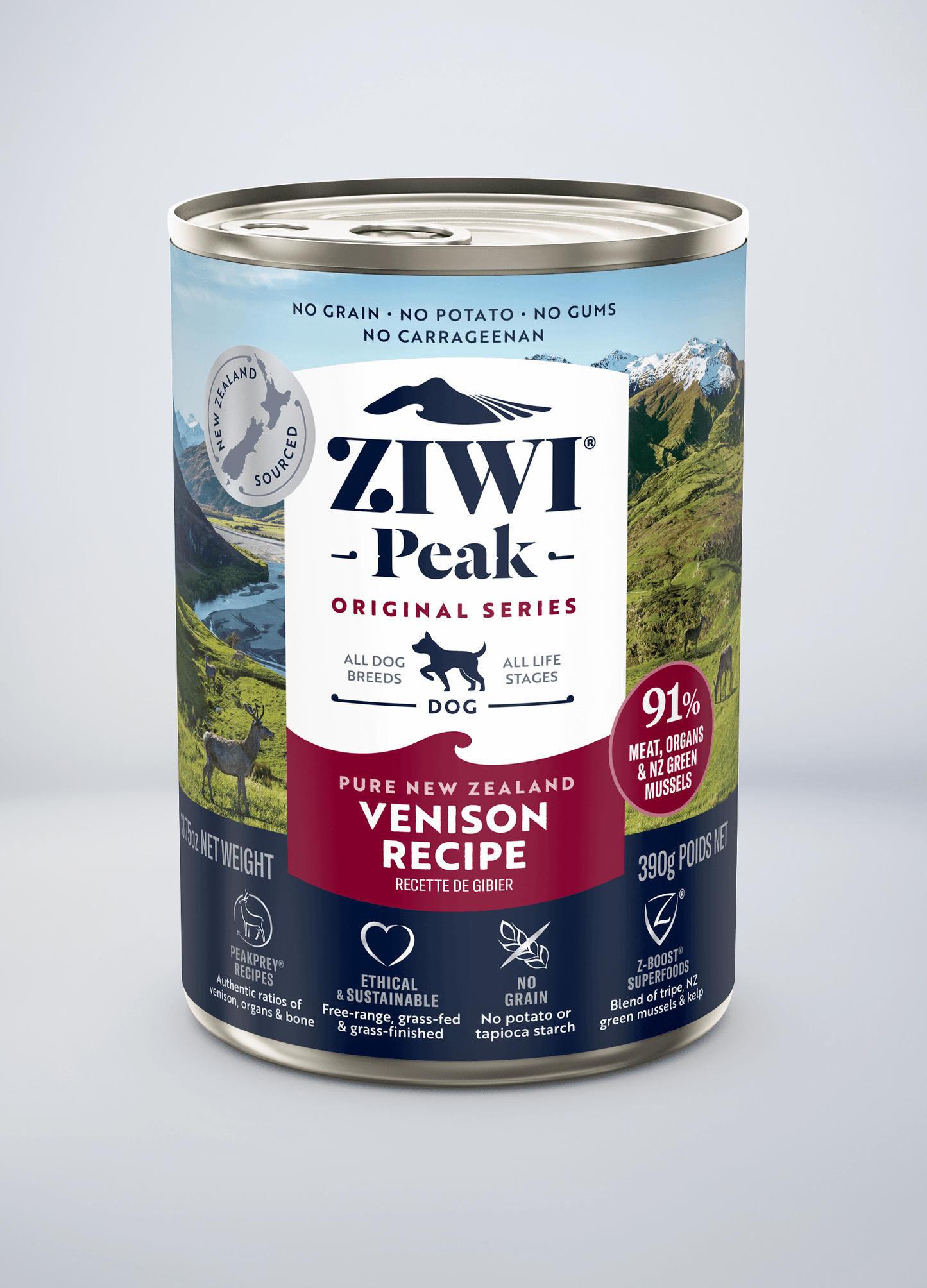Ziwi Original Canned Wet Venison Recipe for dogs