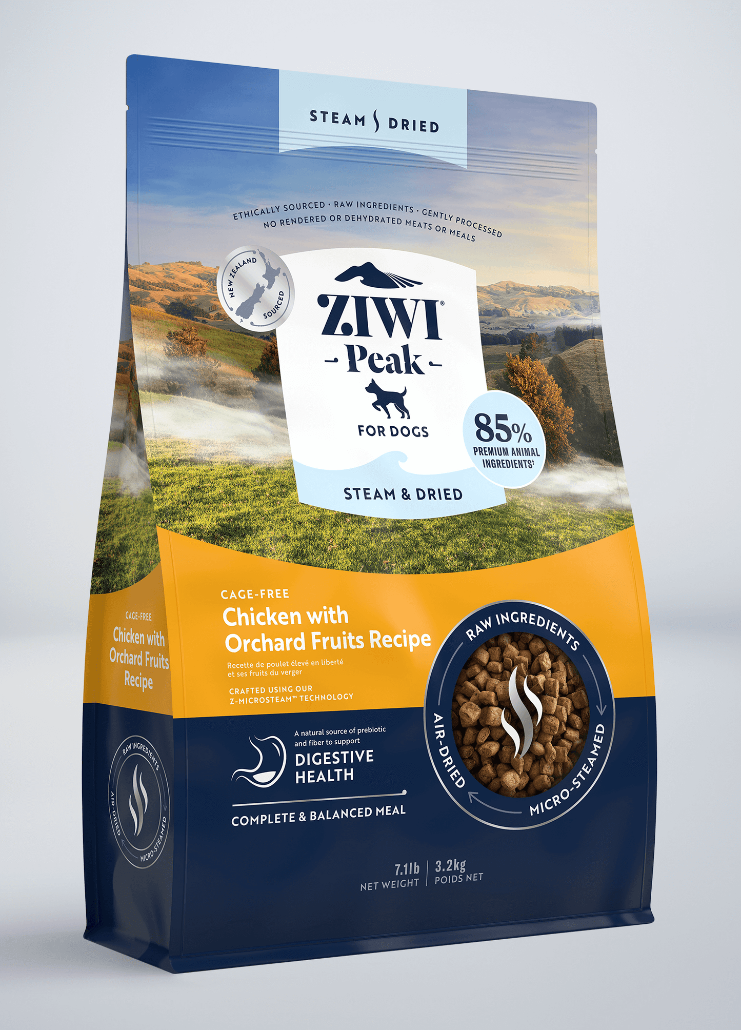 Ziwi Steam & Dried Cage-free Chicken with Orchard Fruits Recipe for dogs
