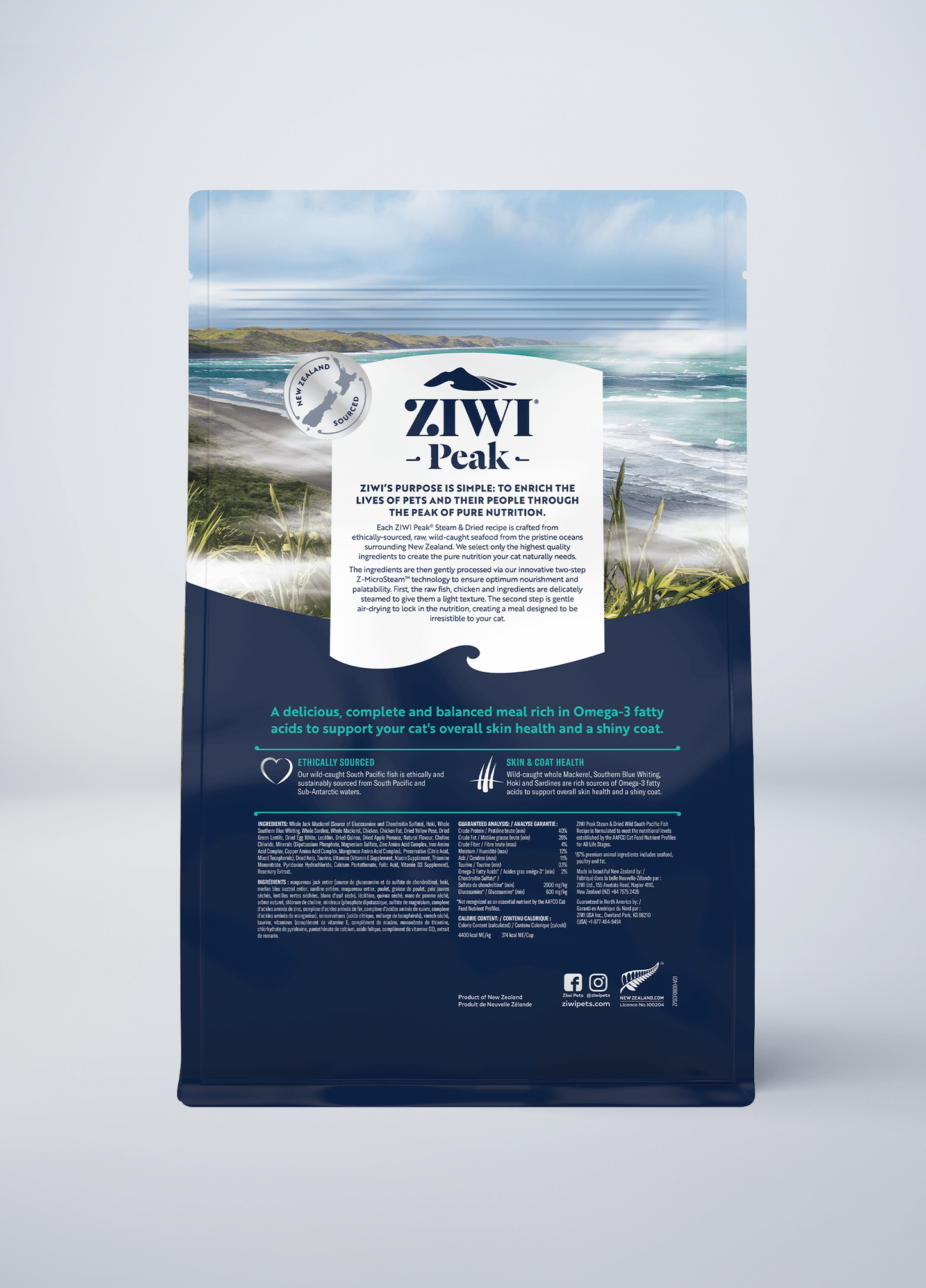 Ziwi Steam & Dried Wild South Pacific Fish Recipe for cats