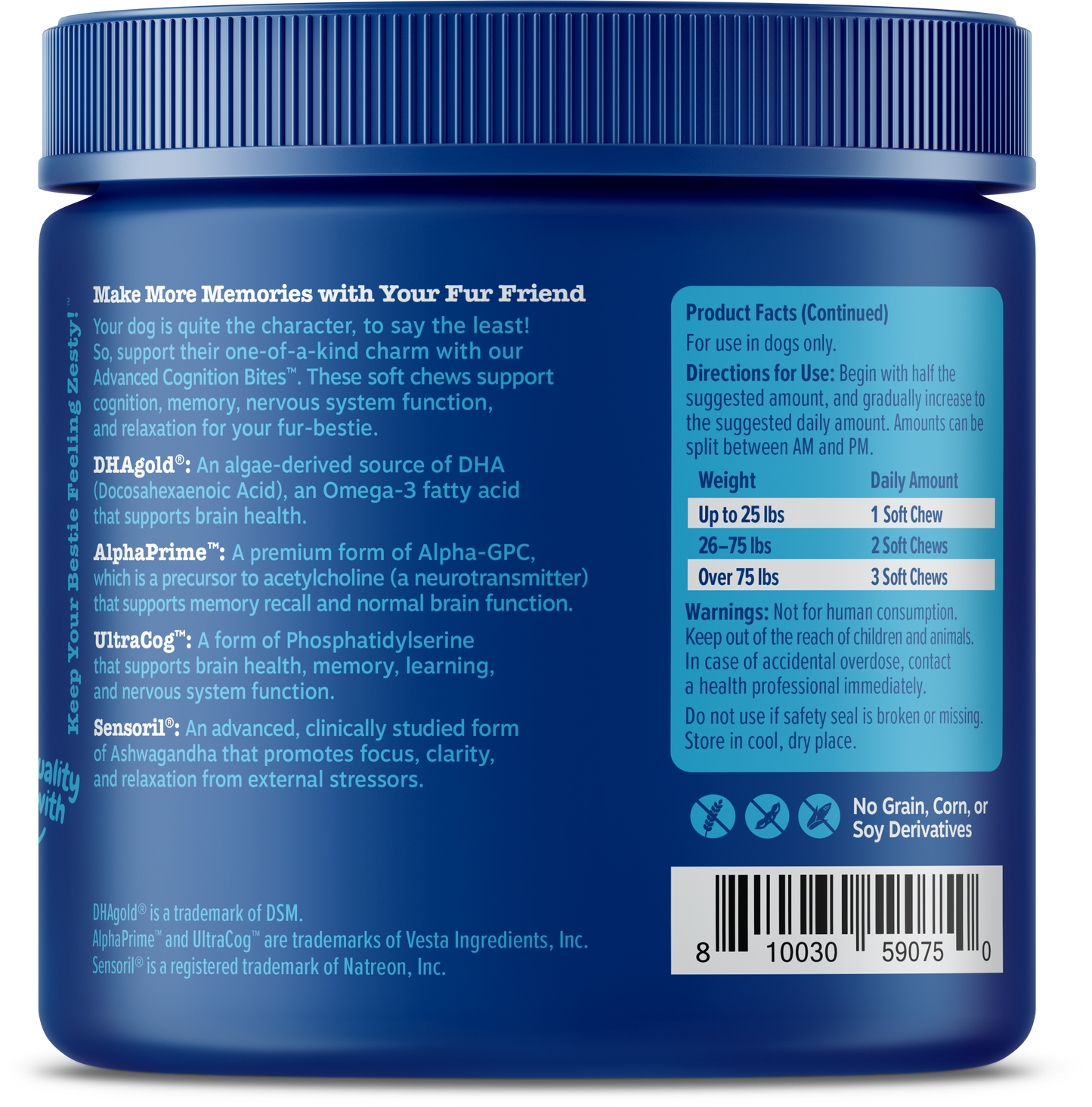 Senior Advanced Cognition Bites™ for Senior Dogs