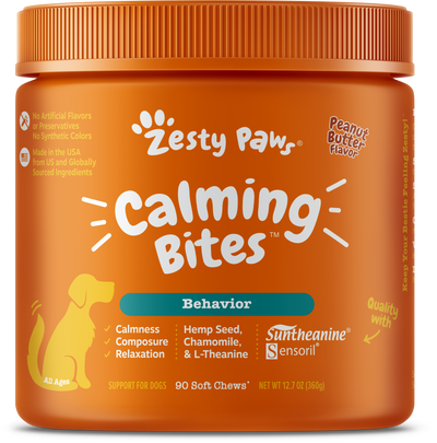 Calm Canine Bundle & Save with Calming Bites™ and Lil’ Zesties™ Calming Squares™ for Dogs - 2-Pack