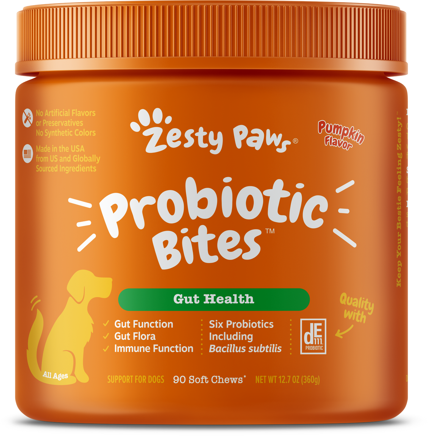 Pawsome Pumpkin Probiotic Bites™ & Salmon Oil Formula for Dogs - 2 Pack