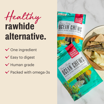 Ocean Chews Hearty Wolffish Skins Beams