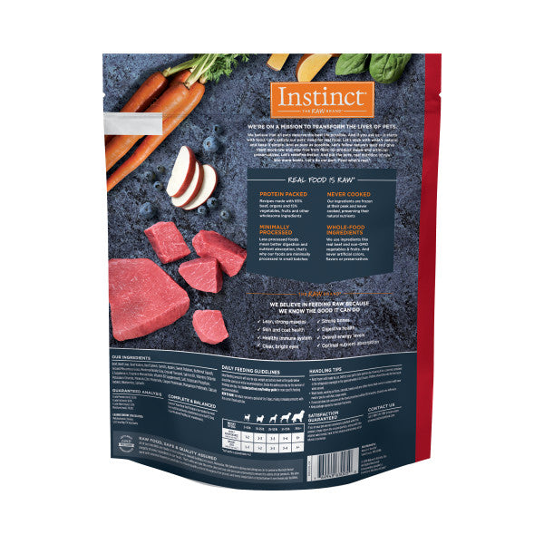 Instinct Raw Frozen Beef Patties Dog Food, 6-lb Bag