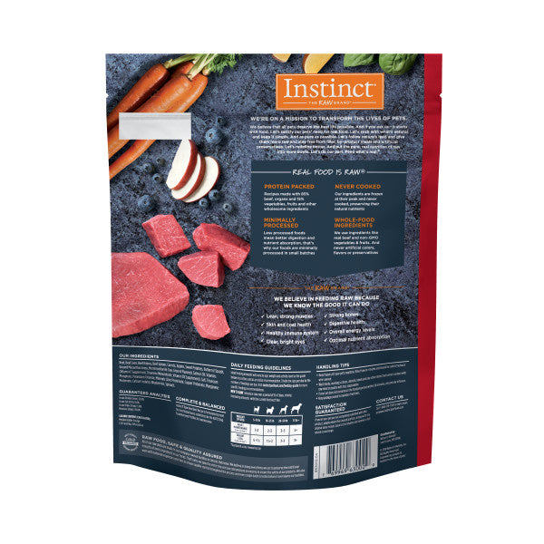 Instinct Raw Frozen Beef Bites Dog Food