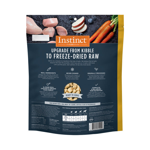 Instinct Raw Meals Freeze-Dried Chicken Dog Food, 25-oz Bag