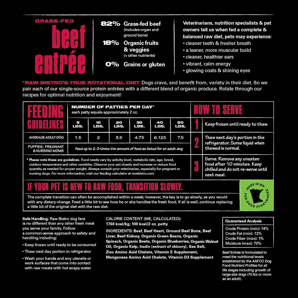 3 lb. Frozen Beef Entree 6 Pack