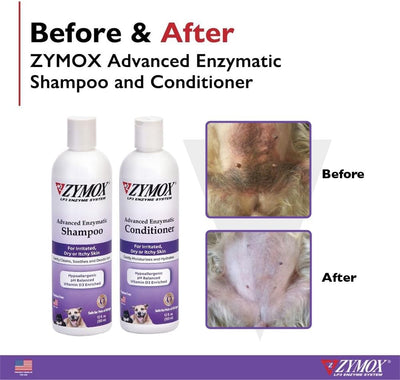 Zymox Advanced Enzymatic, Pet Shampoo, 12-oz Bottle