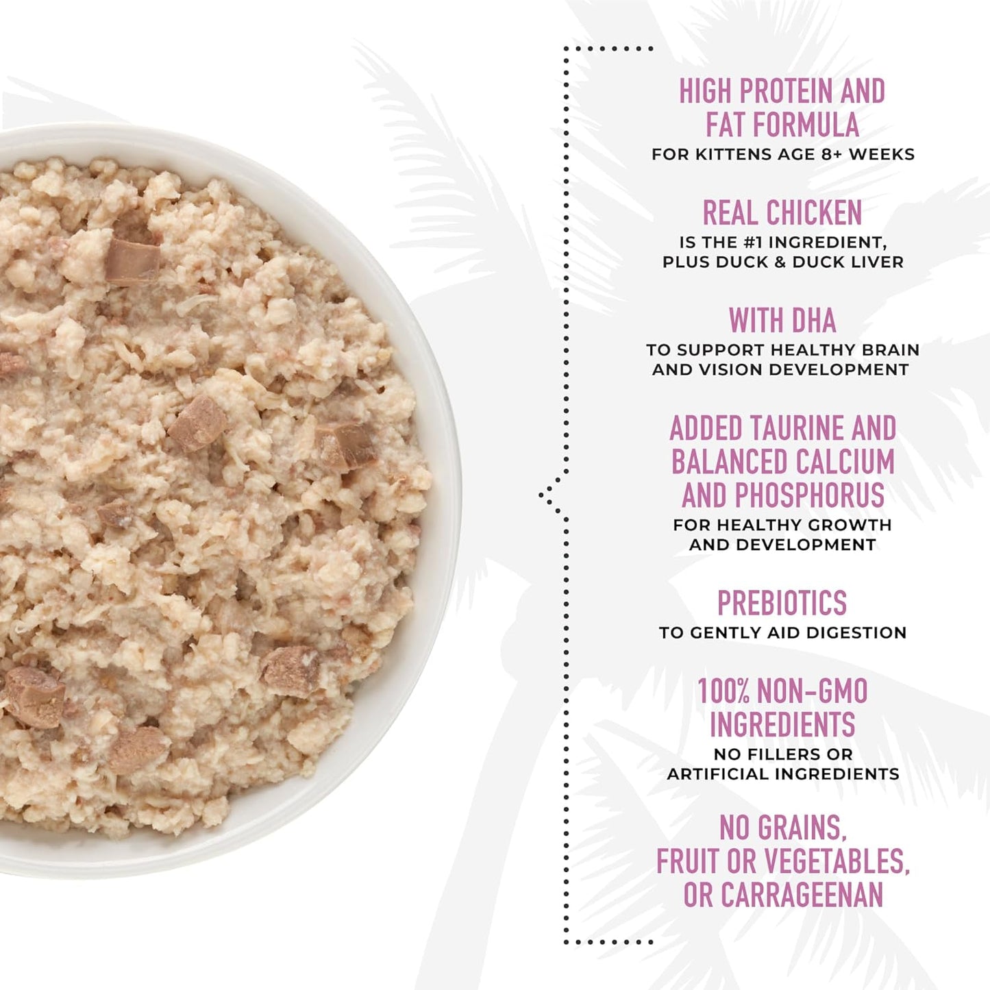 Tiki Cat Baby Kitten Chicken,Duck & Duck Liver, Wet Cat Food, 2.4-oz Case Of 12