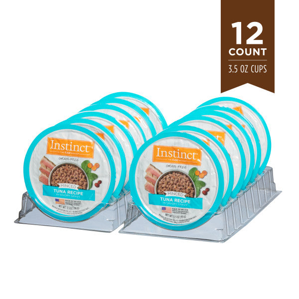 Instinct Original Minced Cups Tuna, Wet Cat Food, 3.5-oz Case of 12