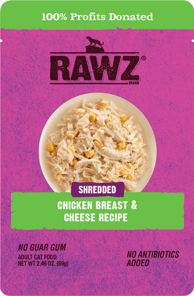 RAWZ® Shredded Chicken and Cheese Recipe 2.46-oz, Wet Cat Food