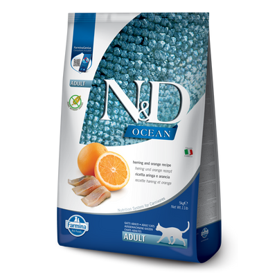 Farmina N&D Ocean Grain Free Herring & Orange Adult Dry Cat Food