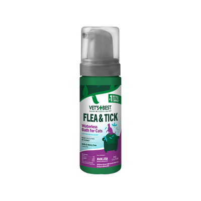 Flea and Tick Waterless Bath for Cats â€?Cotton Spice Scent, 5 oz.