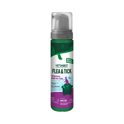 Flea and Tick Waterless Bath for Cats â€?Cotton Spice Scent, 8 oz.