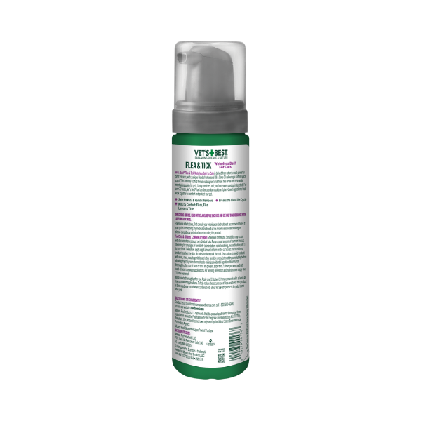 Flea and Tick Waterless Bath for Cats â€?Cotton Spice Scent, 8 oz.