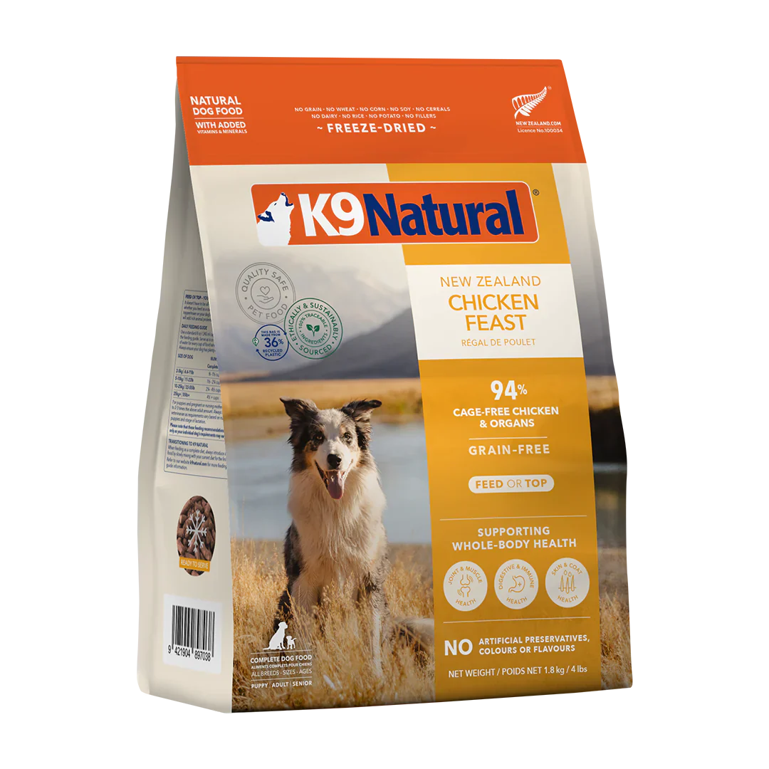 K9 Chicken Feast Freeze-Dried Dog Food