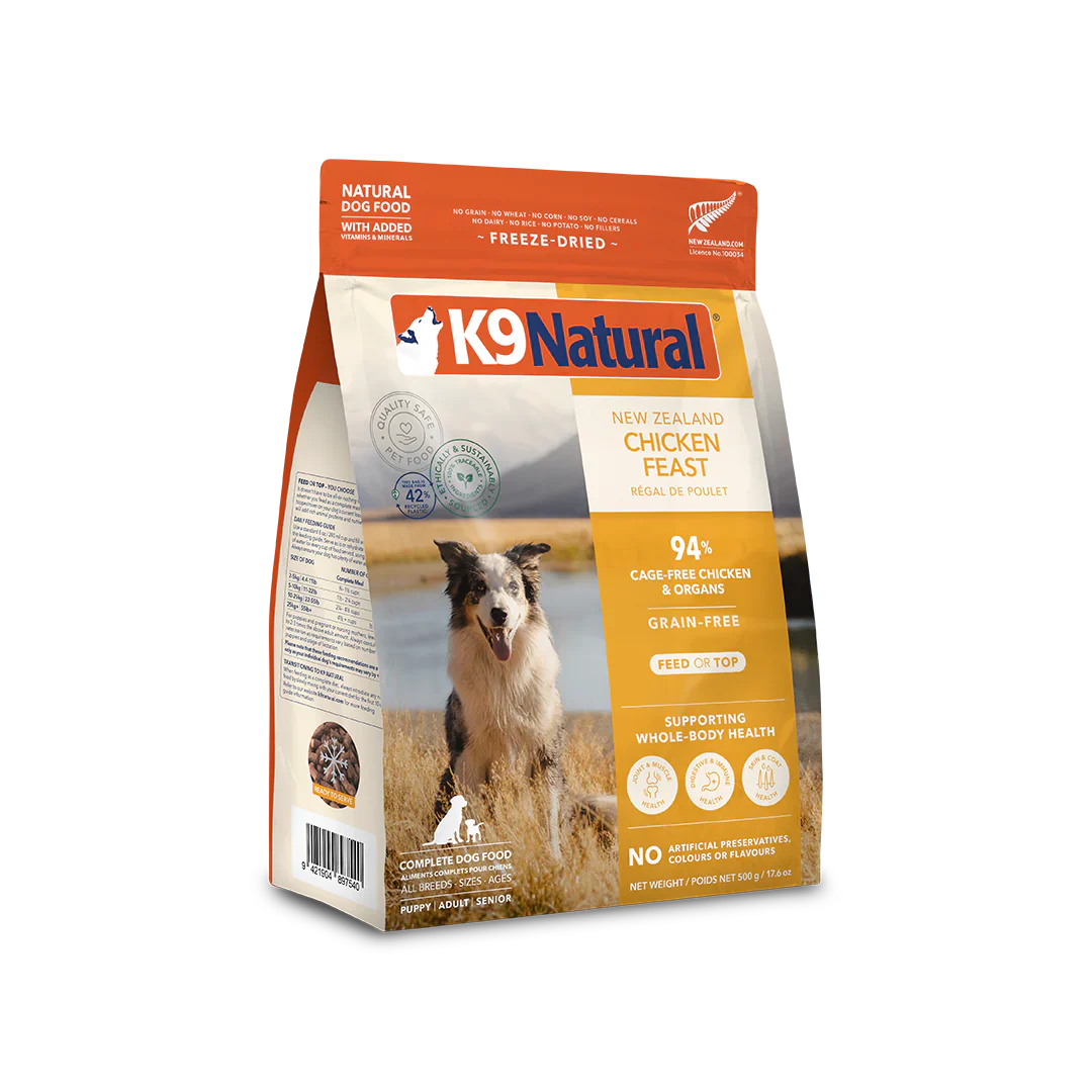 K9 Chicken Feast Freeze-Dried Dog Food